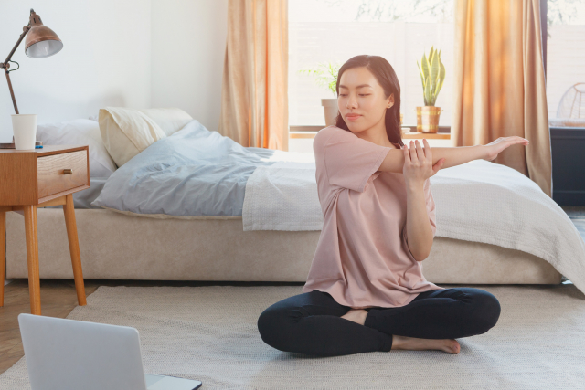 【運動のポイント：下半身の筋トレとマッサージ】