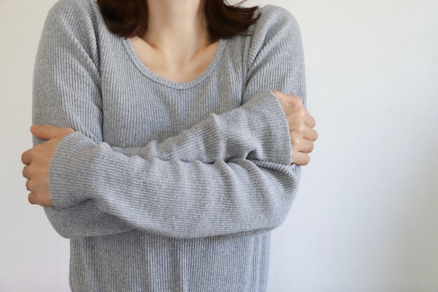 冷え性の女性